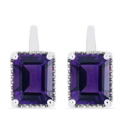 WHOLESALE AFRICAN AMETHYST 925 SILVER EARRINGS – BULK JEWELRY SUPPLIER